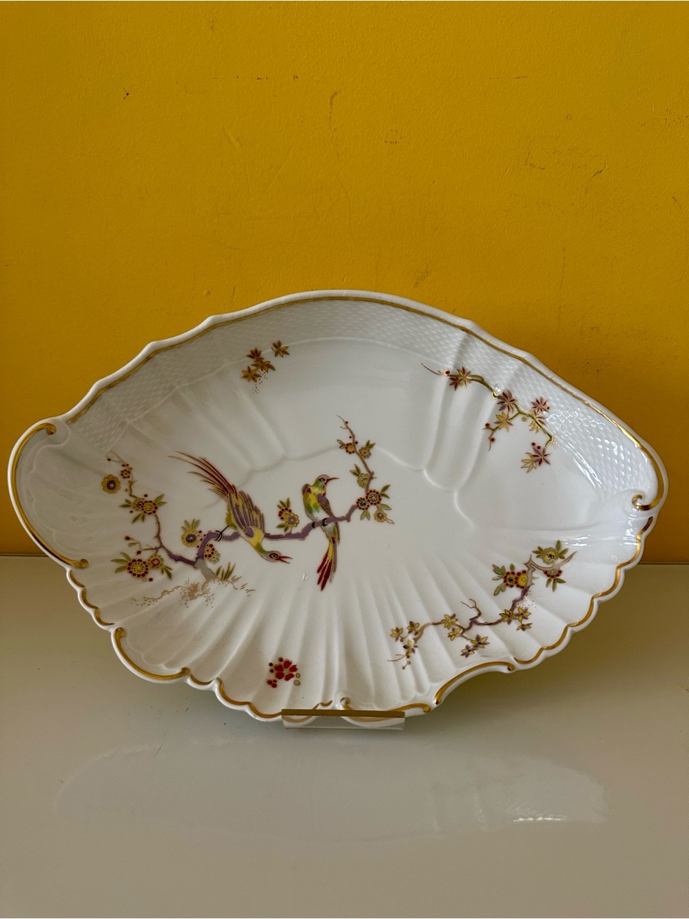 Richard Ginori Old Milan Fine Porcelain Fluted Oval Platter Serving Dish 11 inch